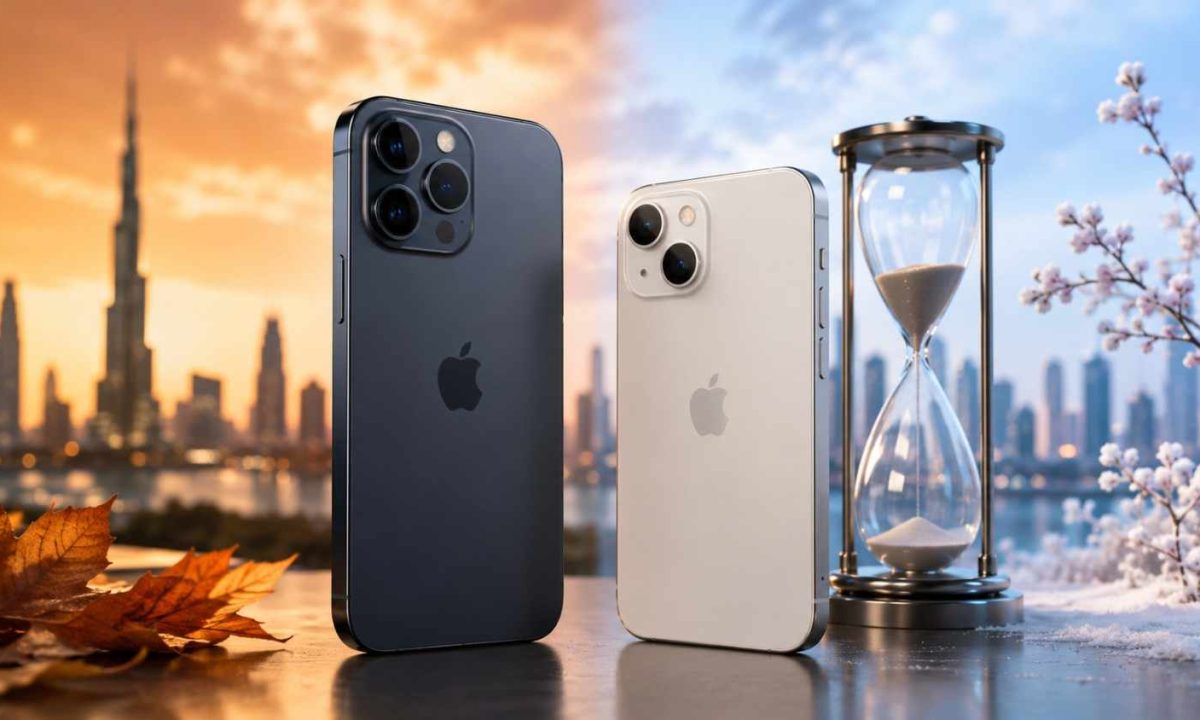 Seasonal Smartphone Time Contrast