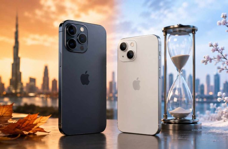 Seasonal Smartphone Time Contrast